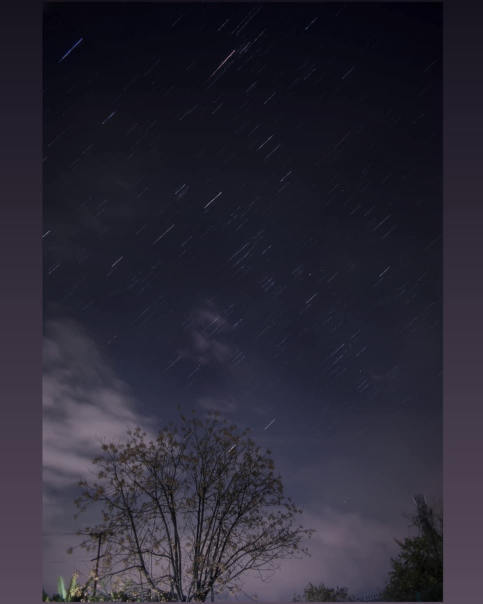 *Look at the stars....* Please do check the other two slides, one with a still photo and the other with a small timelapse... •
