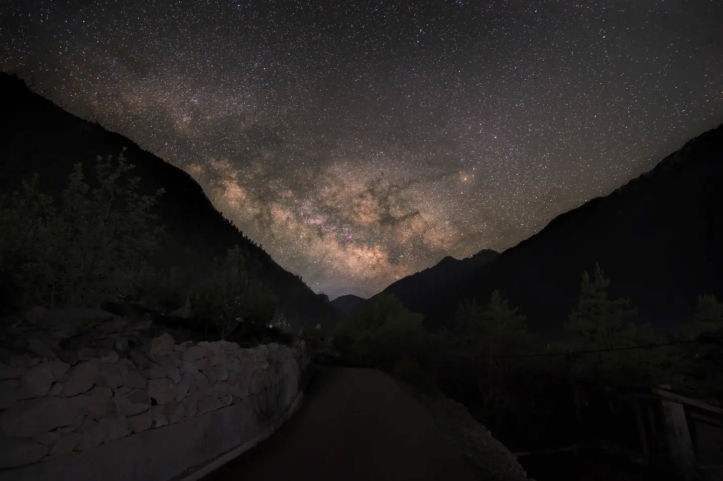 *The milkyway rising at Rakcham on the first day of our trip. *