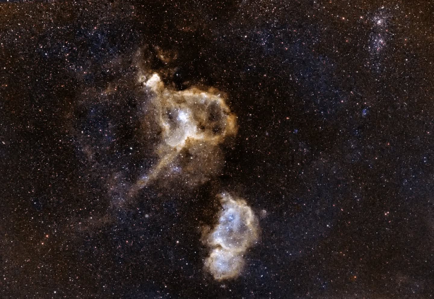 *The Heart and Soul nebulae.*