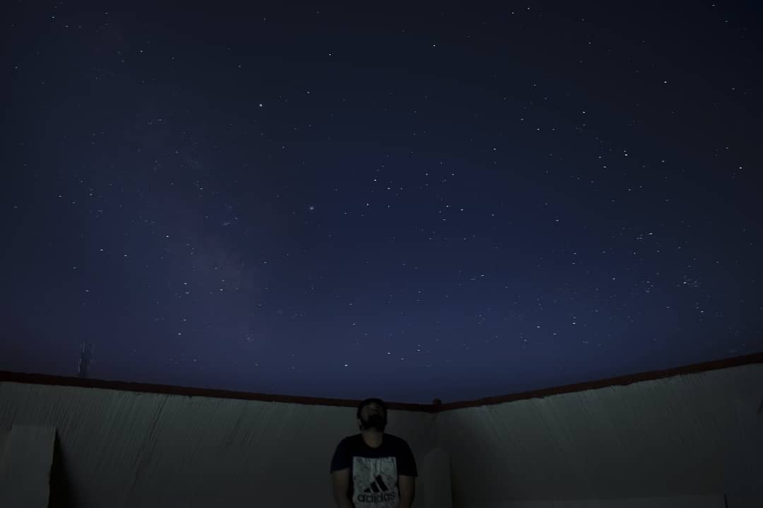 *There is no moon. The stars have risen and fallen and given way to a new spread, to the smeared heart of our Milky Way*