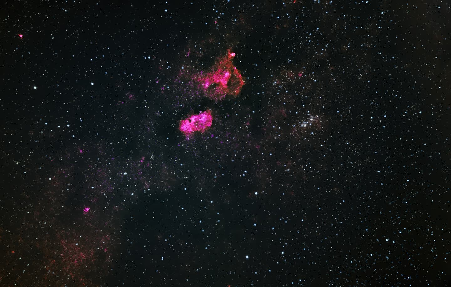 *Heart and soul nebulae and the Perseus double star cluster*